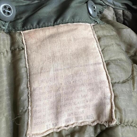 Vintage US Army M-65 Field Jacket w/ Liner Medium Regular OG-107 80s - Picture 9 of 15